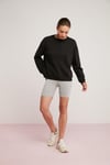 SAHRA Örme Comfort Siyah Tekli Sweatshirt