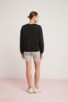 SAHRA Örme Comfort Siyah Tekli Sweatshirt