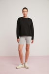 SAHRA Örme Comfort Siyah Tekli Sweatshirt
