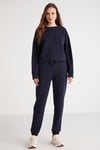 SAVANNAH Örme Comfort Lacivert Tekli Eşofman Takımı
