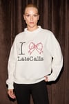 SELFTEN Kadın Yumuşak Kumaşlı Polo Yaka Nakış Detaylı Ekru Sweatshirt