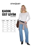 SIMORRE Kadın Kesik Detaylı Vücuda Oturan Nefes Alan Kumaşlı Slim Fit Ekru Bluz