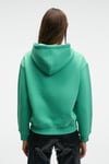 SLOPANE Kadın Rahat Kesim Kapüşonlu Baskılı Yeşil Sweatshirt