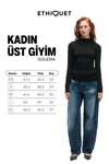 SOLEMA Kadın Bisiklet Yakalı Büzgü Detaylı Slim Siyah Bluz