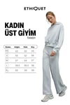 TANSY Kadın Kolları Kumaşın Tersinden Yapılmış Kapüşonlu Relaxed Fit Grimelanj Sweatshirt