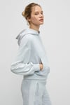 TANSY Kadın Kolları Kumaşın Tersinden Yapılmış Kapüşonlu Relaxed Fit Grimelanj Sweatshirt