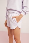 TASHA Örme Comfort Lila Tekli Şort