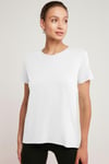 TATUM Örme Relaxed Beyaz Tekli T-Shirt