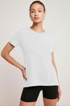 TATUM Örme Relaxed Beyaz Tekli T-Shirt