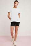 TATUM Örme Relaxed Beyaz Tekli T-Shirt