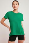 TATUM Örme Relaxed Yeşil Tekli T-Shirt