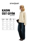 ZEPHIRA Kadın Yumuşak Ve Esnek Kumaşlı Yuvarlak Yakalı Vizon Sweatshirt