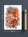 Federer Backhand Poster