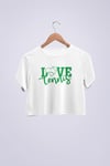 Love Tennis Crop T-SHİRT