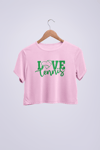 Love Tennis Crop T-SHİRT