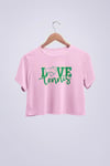 Love Tennis Crop T-SHİRT