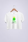 Queen Tennis Crop Siyah T-shirt