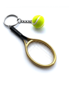 Tenis Raket Altın renk anahtarlık 