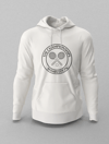 Wimbledon Siyah Logo Beyaz Hoodie