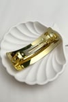 Altın Rengi Kıvrımlı Metal Otomatik Toka (Ölçü:10 cm)