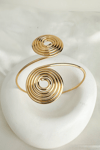 Altın Rengi Metal Spiral Kol Aksesuarı (9cm) 