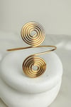 Altın Rengi Metal Spiral Kol Aksesuarı (9cm) 