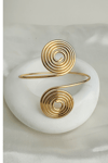 Altın Rengi Metal Spiral Kol Aksesuarı (9cm) 