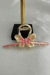 Altın Rengi Mineli Metal Kelebek Kıskaç Toka (10cm)