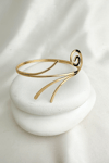 Altın Rengi Spiral Kıvrım Detay Ayarlanabilir Kol Aksesuarı (Çapı:9cm)