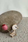 Altın Sarısı Pembe Balonlu Beyaz Civciv (3cm)
