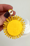Bohem Tarzı Sallantılı Çiçek Küpe (6cm)