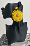 Bohem Tarzı Sallantılı Çiçek Küpe (6cm)