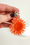 Bohem Tarzı Sallantılı Çiçek Küpe (6cm)