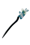 Çiçek Desenli Tasarım Çubuk Topuz Tokası(18cm)