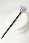 Çiçek Desenli Tasarım Çubuk Topuz Tokası(18cm)