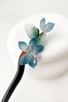 Çiçek Desenli Tasarım Çubuk Topuz Tokası(18cm)