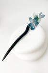 Çiçek Desenli Tasarım Çubuk Topuz Tokası(18cm)