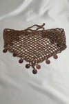 El Örgüsü Bohem Tarzı Pul Detay File Bandana (60*25cm)