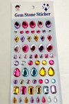 Geometrik Şekilli Kristal Görünümlü Yapışkanlı Taş Sticker (Ajanda,Telefon,Bardak)