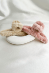 İkili Peluş Mandal Saç Tokası (12 cm)