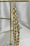 Kalın Zincir Model Altın Renk Kolye (40cm)