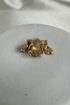 Kalp Detay Renkli Taşlı Sevimli Arı Broş (2*4cm)