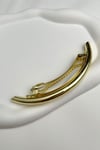 Kıvrımlı Gold Boru Plaka Klipsli Toka (Ölçü:15 cm)