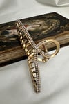 Kristal Taşlı Suyolu Sallantılı Mandal Toka 12 cm