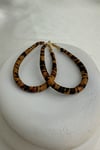 Leopar Desenli Oval Şık Küpe (6cm)