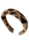 Leopar Desenli Peluş Taç (En:3cm)