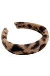 Leopar Desenli Peluş Taç (En:3cm)