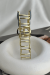 Metal Mavi Lale Mandal Toka (Ölçü:10cm)