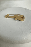 Mineli Baget Taş Detay Gitar Broş (5cm)