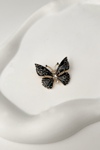 Mineli Taşlı Kelebek Broş (Ölçü:4cm)